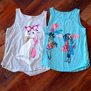 Two girls, size 10-12(large), tank tops.